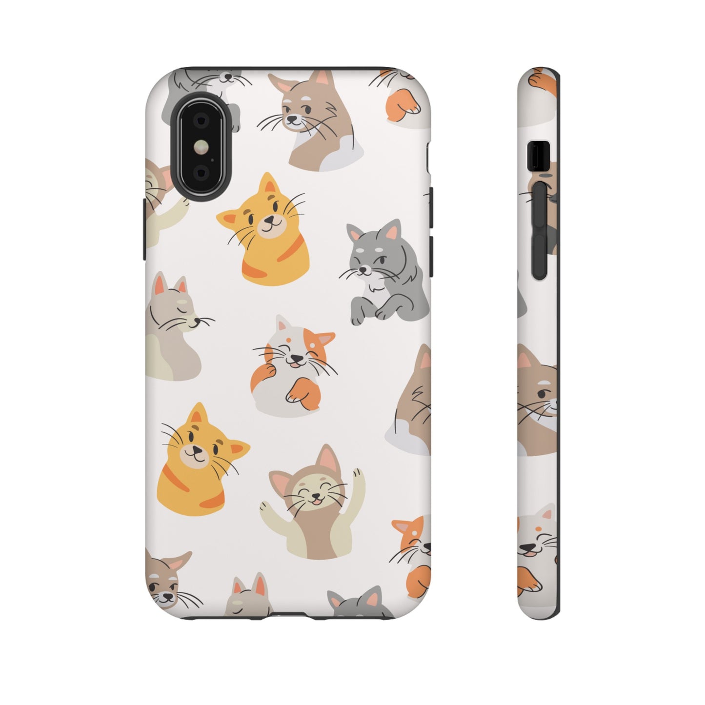 Adorable Cats Wallpaper Phone Case | iPhone 15 Plus/ Pro, 14, 13, 12| Google Pixel 7, Pro, 5| Samsung Galaxy S23 All Major Phone Models