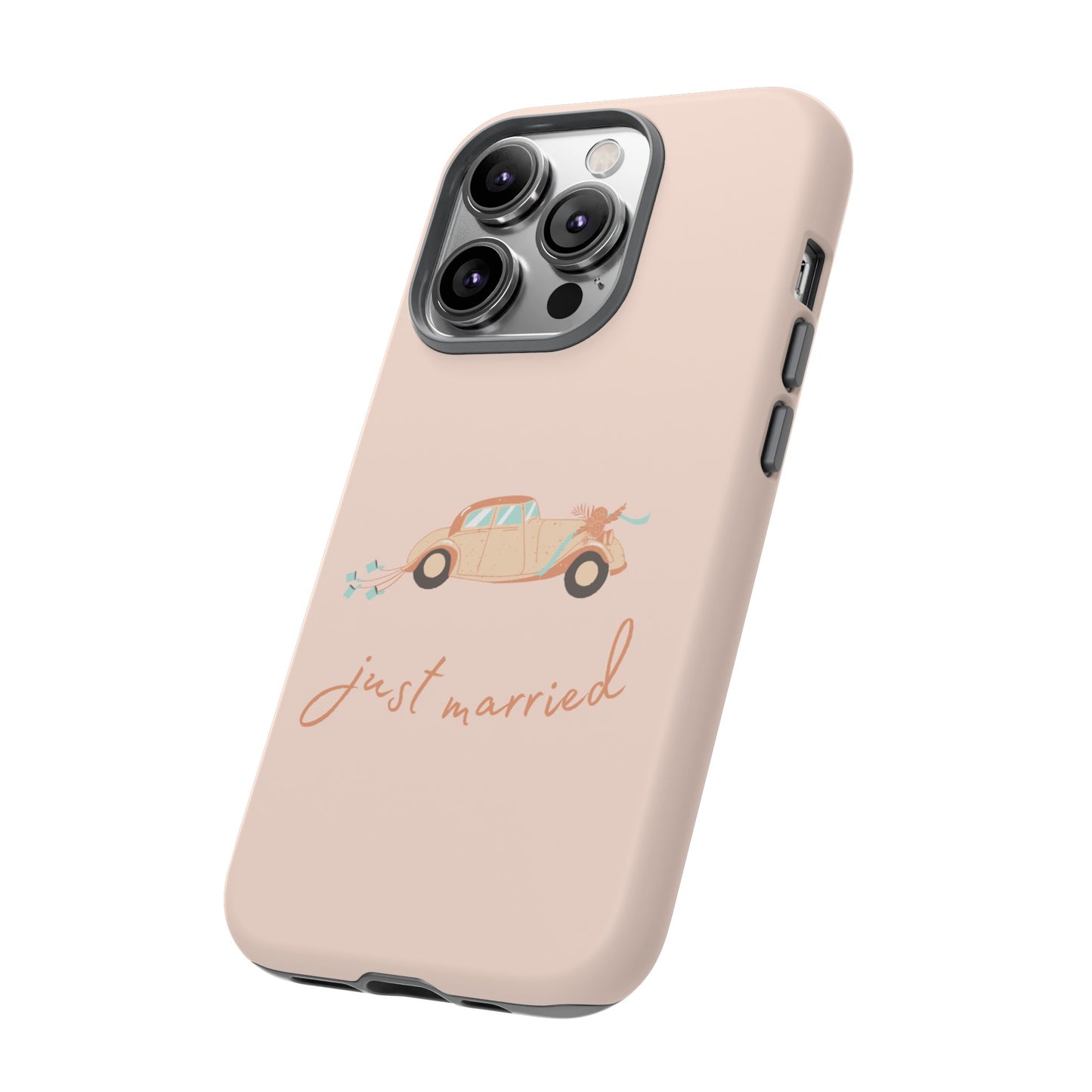 Just Married Phone Case | iPhone 15 Plus/ Pro, 14, 13, 12| Google Pixel 7, Pro, 5| Samsung Galaxy S23 All Major Phone Models