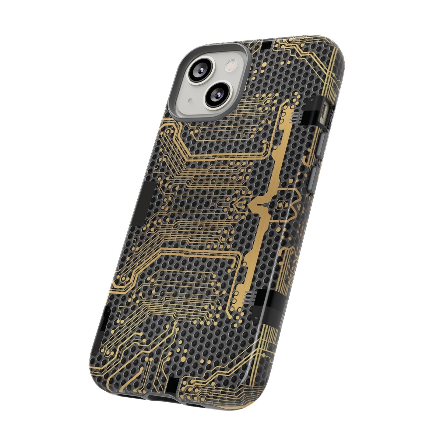 Golden Circuit Board Wallpaper Phone Case | iPhone 15 Plus/ Pro, 14, 13, 12| Google Pixel 7, Pro, 5| Samsung Galaxy S23 All Major Phone Models