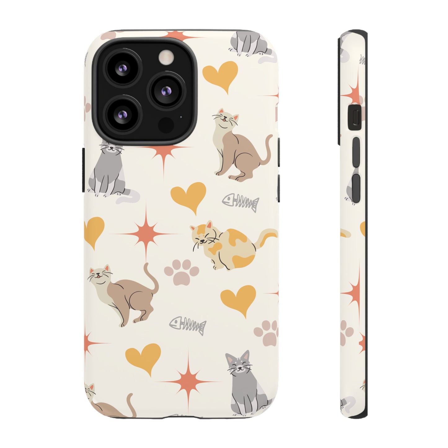 Cute Cat Wallpaper Phone Case | iPhone 15 Plus/ Pro, 14, 13, 12| Google Pixel 7, Pro, 5| Samsung Galaxy S23 All Major Phone Models