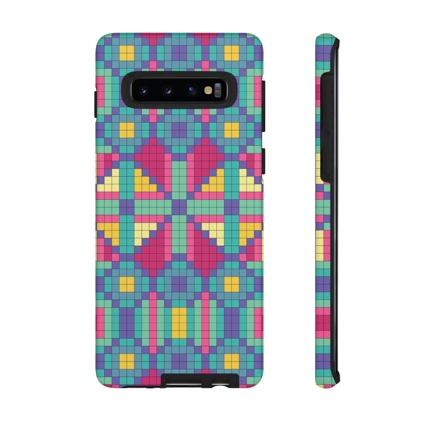 Block Geometric Wallpaper Phone Case | iPhone 15 Plus/ Pro, 14, 13, 12| Google Pixel 7, Pro, 5| Samsung Galaxy S23 All Major Phone Models