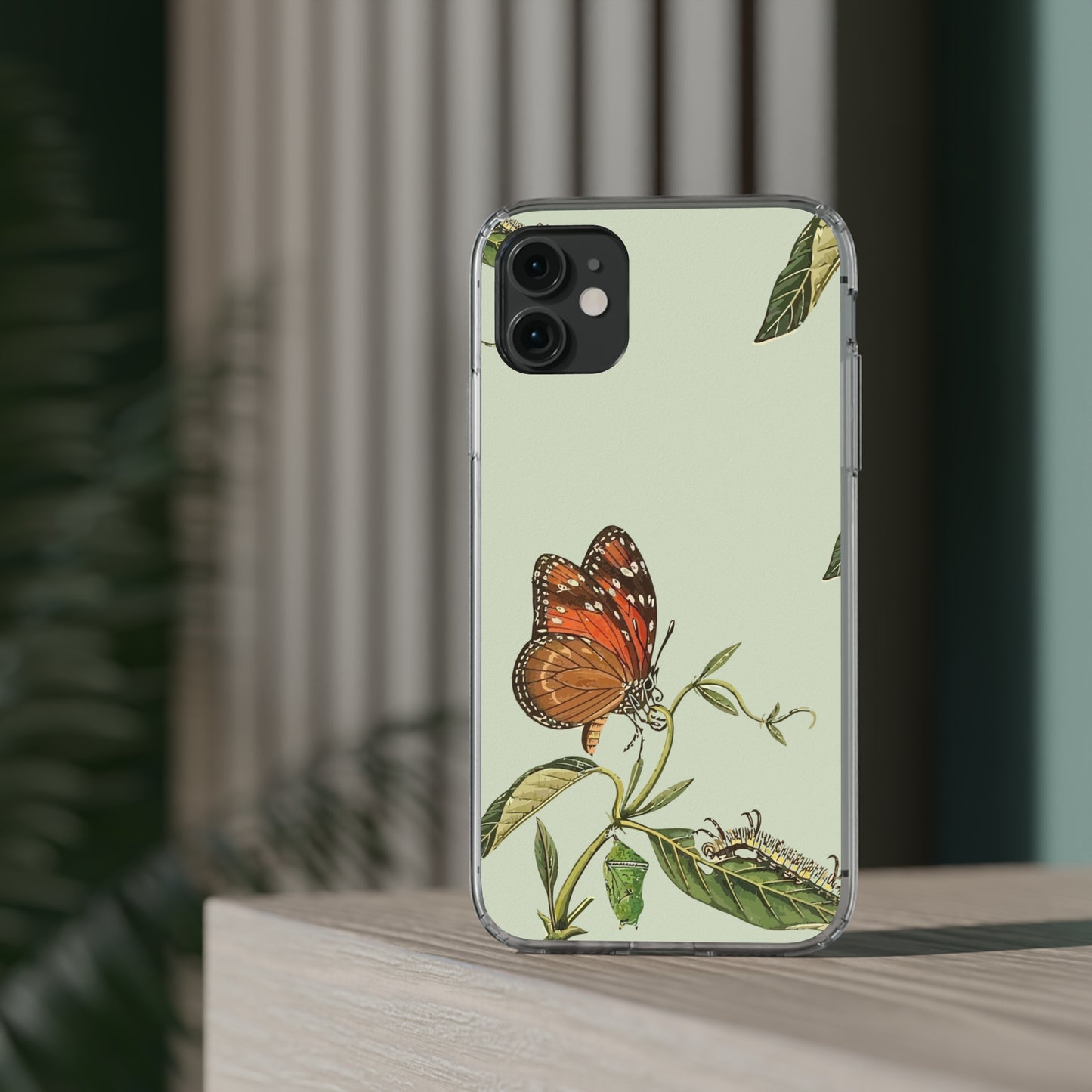 Orange Butterfly Wallpaper Phone Case | iPhone 15 Plus/ Pro, 14, 13, 12| Google Pixel 7, Pro, 5| Samsung Galaxy S23 All Major Phone Models