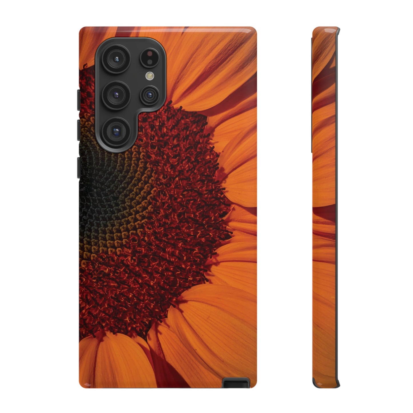 Orange Sunflower Wallpaper Phone Case | iPhone 15 Plus/ Pro, 14, 13, 12| Google Pixel 7, Pro, 5| Samsung Galaxy S23 All Major Phone Models