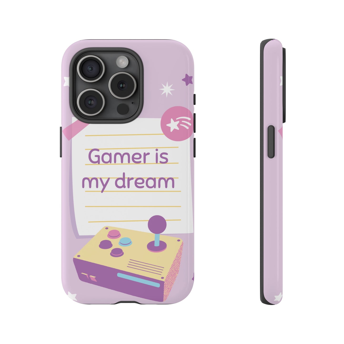 Gamer Is My Dream Job Wallpaper Phone Case | iPhone 15 Plus/ Pro, 14, 13, 12| Google Pixel 7, Pro, 5| Samsung Galaxy S23 All Major Phone Models