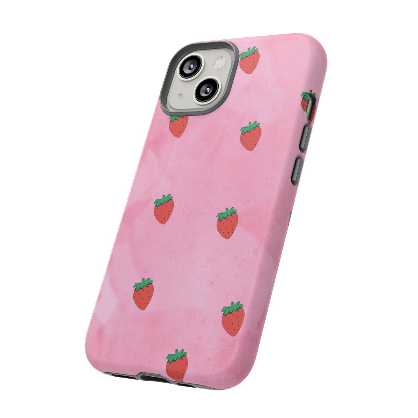 Strawberry Wallpaper Phone Case | iPhone 15 Plus/ Pro, 14, 13, 12| Google Pixel 7, Pro, 5| Samsung Galaxy S23 All Major Phone Models