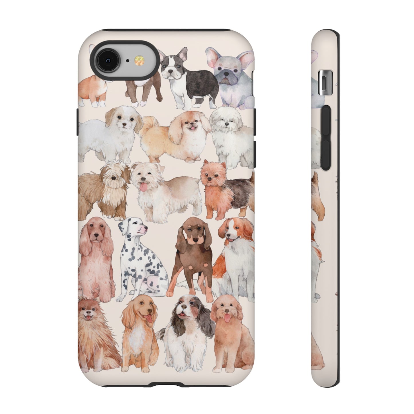 Dog Collage Wallpaper Phone Case | iPhone 15 Plus/ Pro, 14, 13, 12| Google Pixel 7, Pro, 5| Samsung Galaxy S23 All Major Phone Models