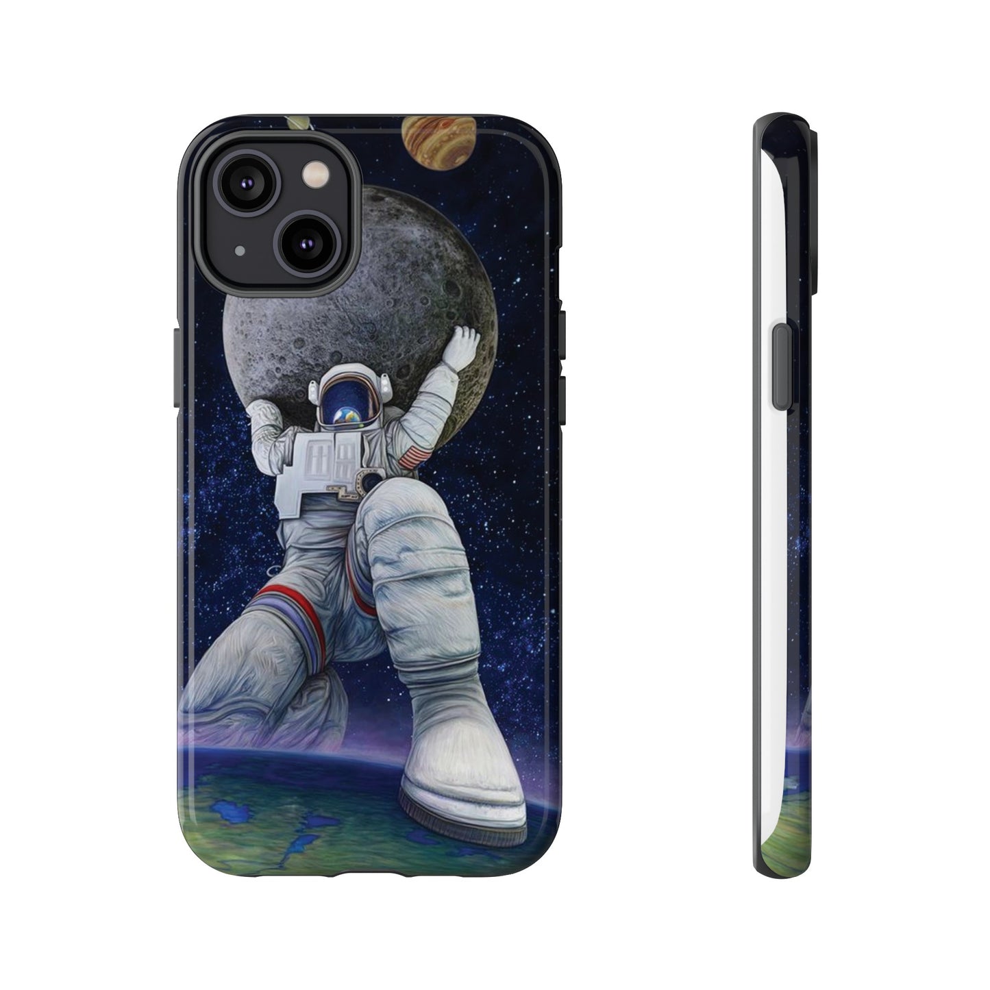 Astronaut Holding The Moon Phone Case | iPhone 15 Plus/ Pro, 14, 13, 12| Google Pixel 7, Pro, 5| Samsung Galaxy S23 All Major Phone Models