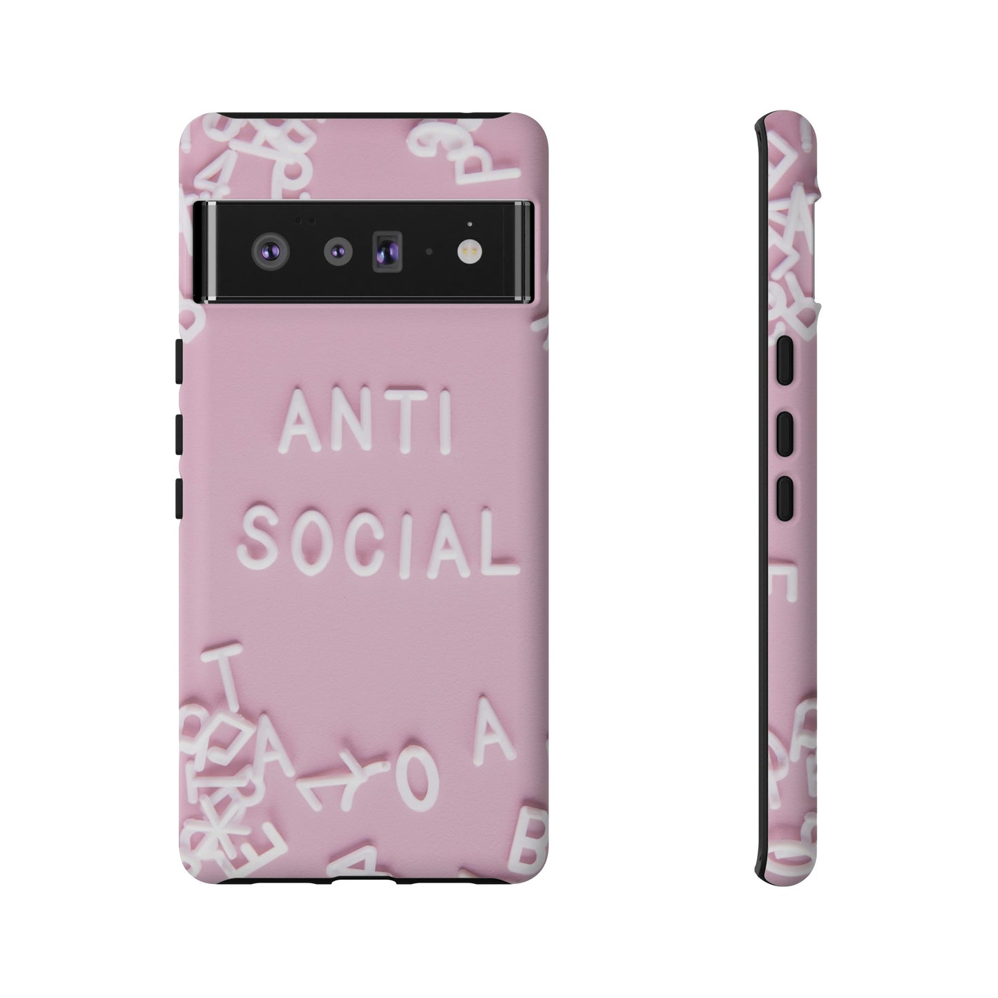 Anti Social Phone Case | iPhone 15 Plus/ Pro, 14, 13, 12| Google Pixel 7, Pro, 5| Samsung Galaxy S23 All Major Phone Models