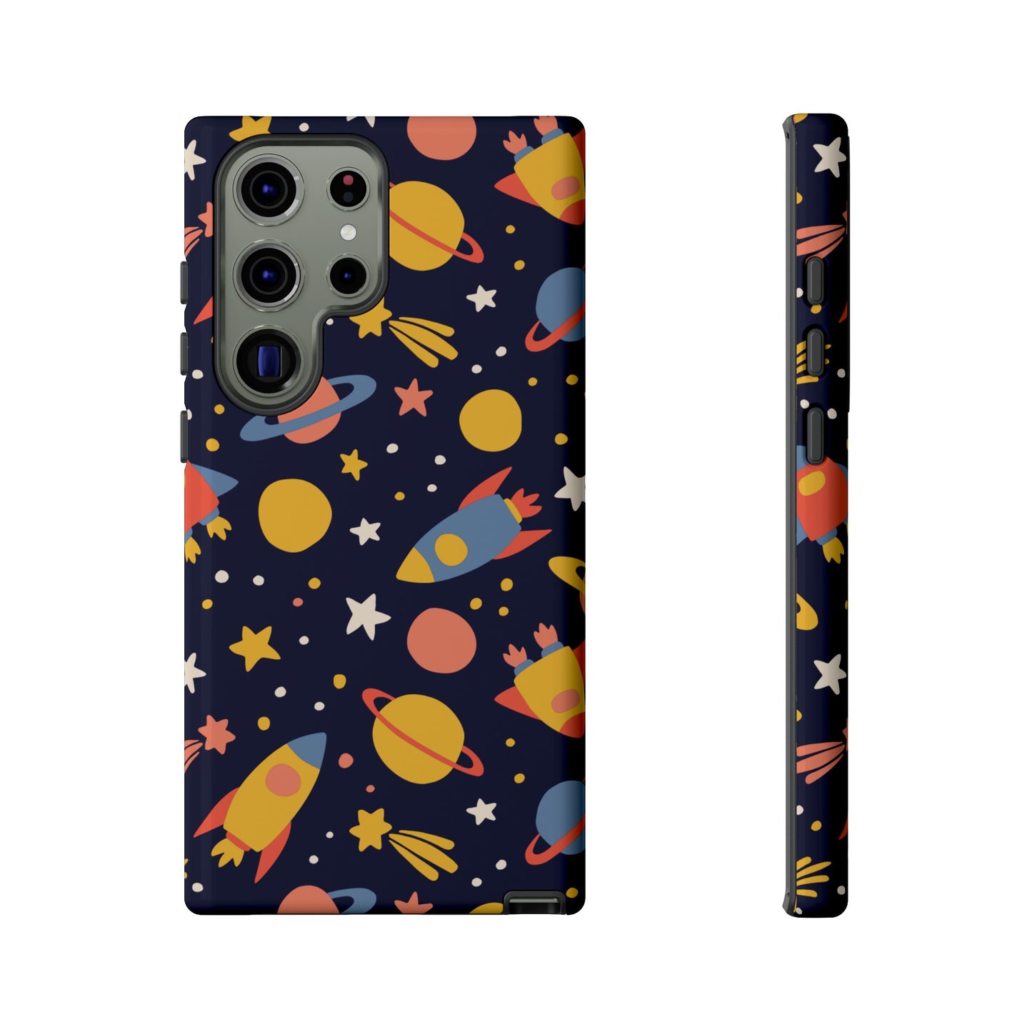 Cartoon Space Wallpaper Phone Case | iPhone 15 Plus/ Pro, 14, 13, 12| Google Pixel 7, Pro, 5| Samsung Galaxy S23 All Major Phone Models