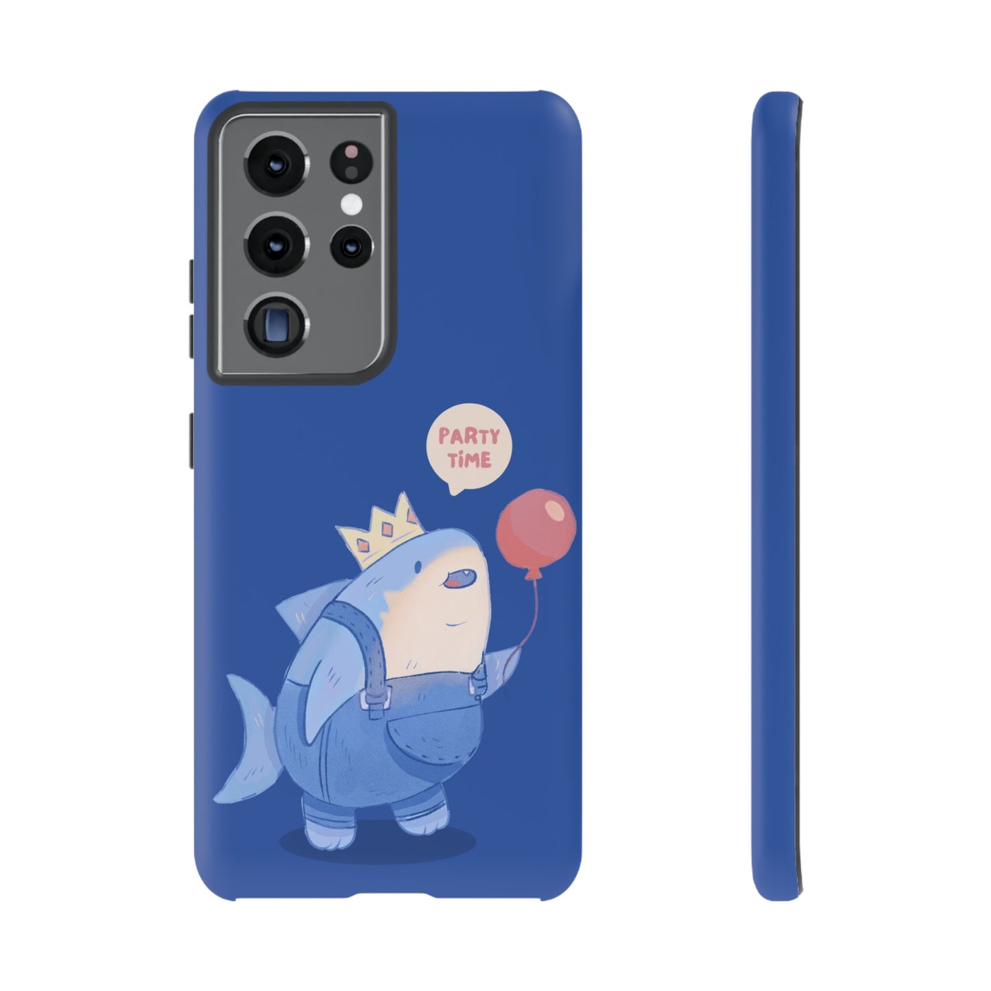 Shark Party Time Phone Case | iPhone 15 Plus/ Pro, 14, 13, 12| Google Pixel 7, Pro, 5| Samsung Galaxy S23 All Major Phone Models