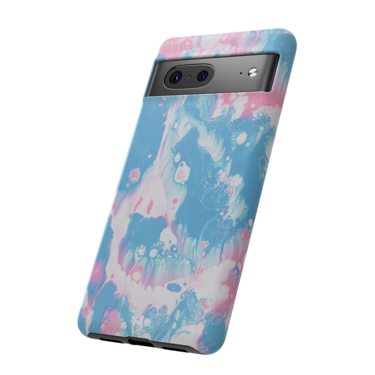 Baby Pink & Blue Resin Inspired Phone Case |iPhone 15 Plus/ Pro, 14, 13, 12|Google Pixel 7, Pro, 5|Samsung Galaxy S23 All Major Phone Models