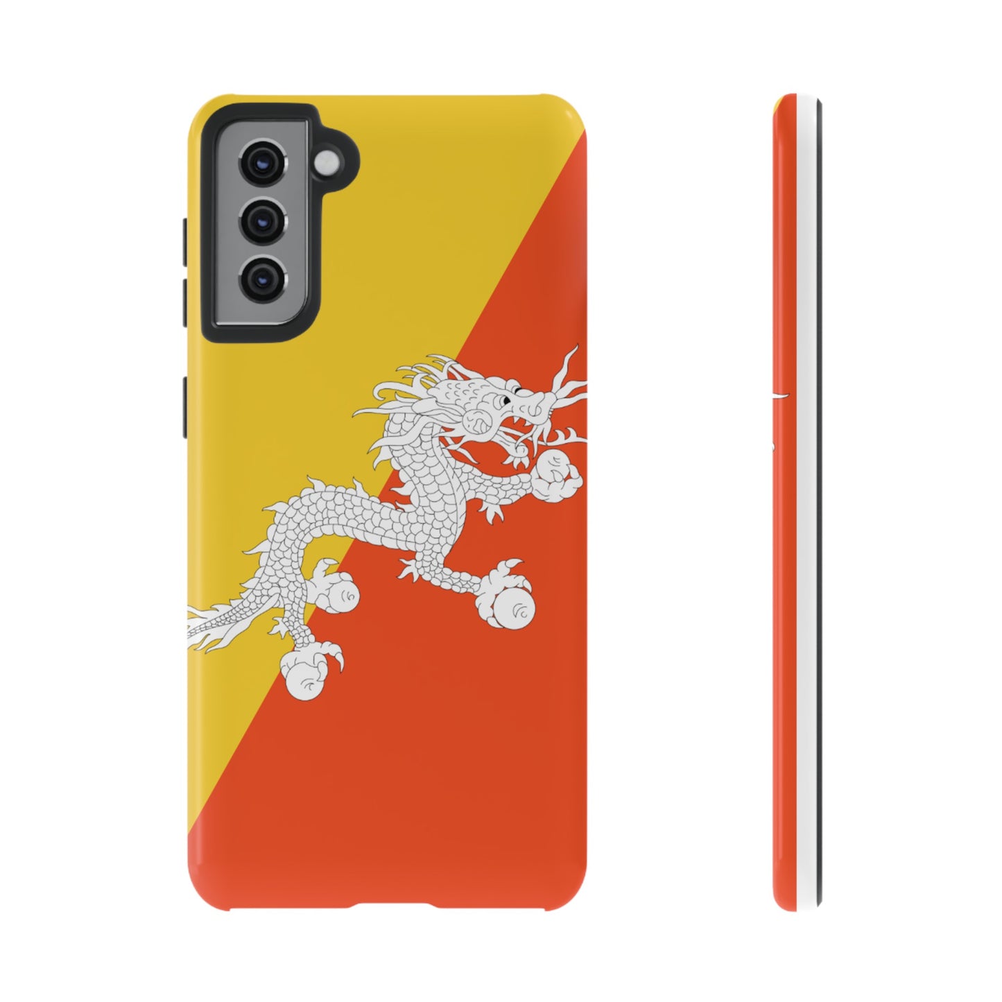 Bhutan Flag Phone Case | iPhone 15 Plus/ Pro, 14, 13, 12| Google Pixel 7, Pro, 5| Samsung Galaxy S23 All Major Phone Models