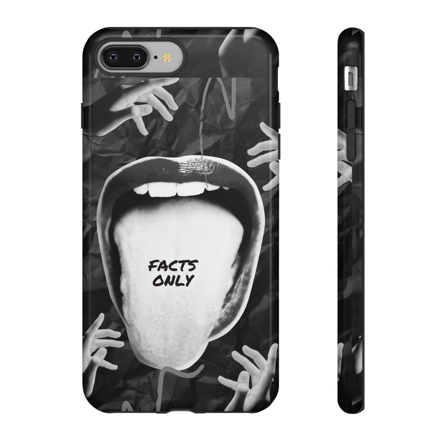 Facts Only Wallpaper Phone Case | iPhone 15 Plus/ Pro, 14, 13, 12| Google Pixel 7, Pro, 5| Samsung Galaxy S23 All Major Phone Models