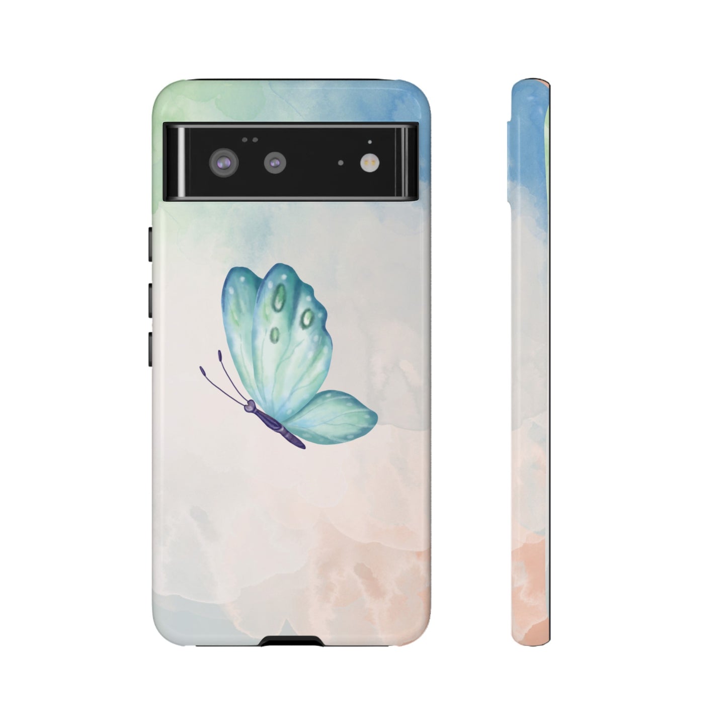 Blue Butterfly Wallpaper Phone Case  | iPhone 15 Plus/ Pro, 14, 13, 12| Google Pixel 7, Pro, 5| Samsung Galaxy S23 All Major Phone Models