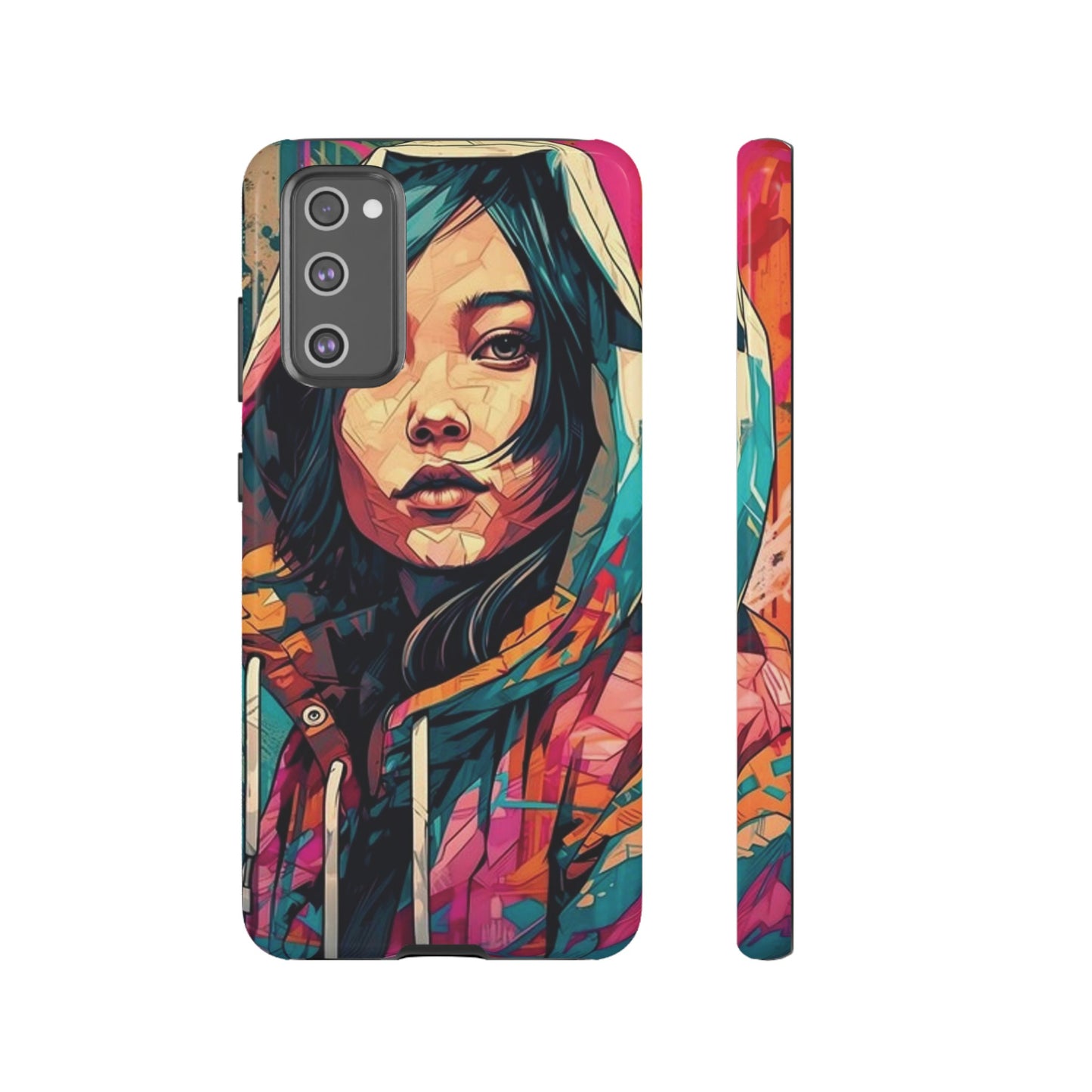 Girl Painting Wallpaper Phone Case | iPhone 15 Plus/ Pro, 14, 13, 12| Google Pixel 7, Pro, 5| Samsung Galaxy S23 All Major Phone Models