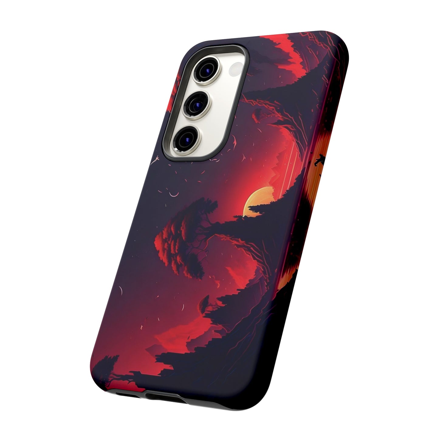 Red Sunset Wallpaper Phone Case | iPhone 15 Plus/ Pro, 14, 13, 12| Google Pixel 7, Pro, 5| Samsung Galaxy S23 All Major Phone Models