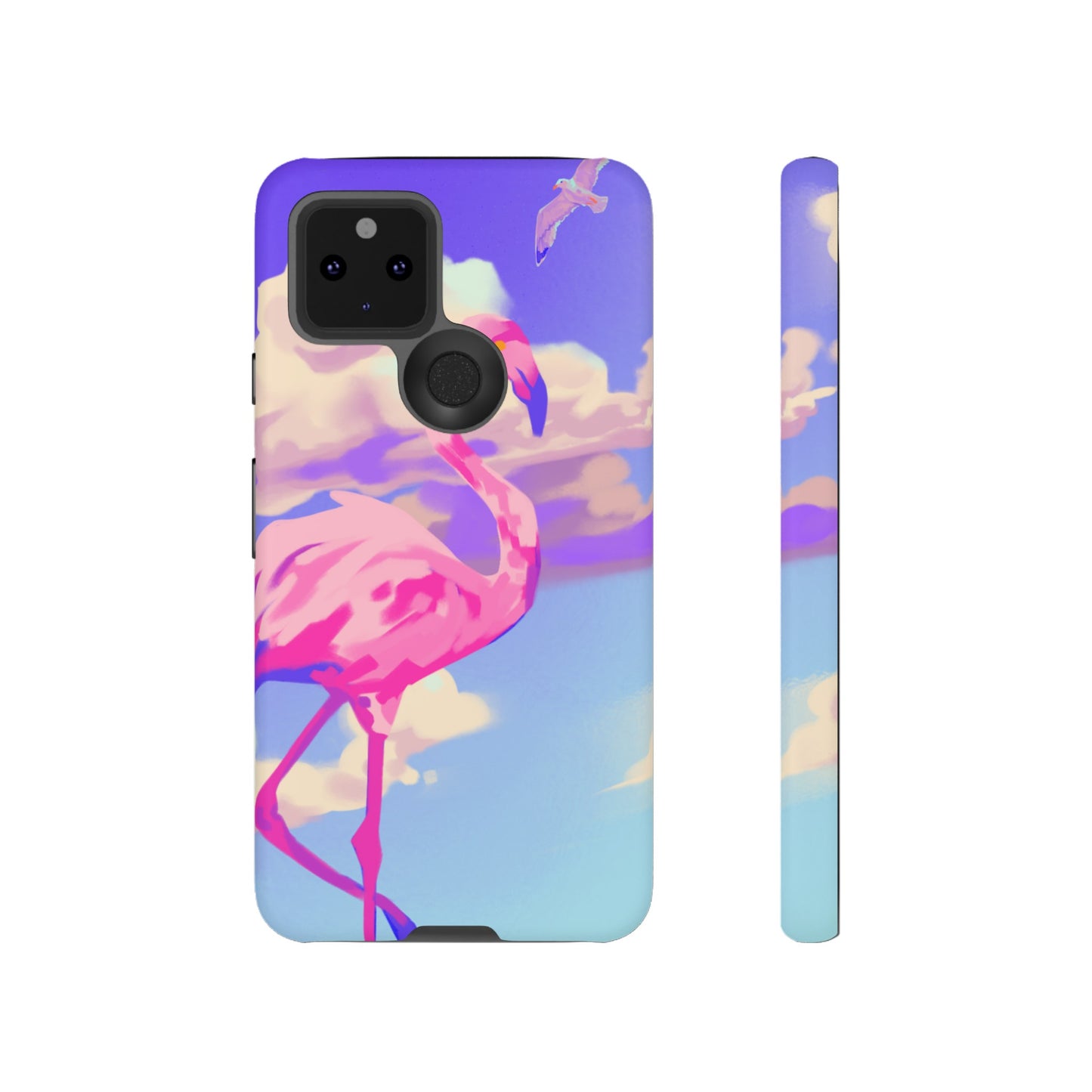 Flamingo In The Clouds Phone Case | iPhone 15 Plus/ Pro, 14, 13, 12| Google Pixel 7, Pro, 5| Samsung Galaxy S23 All Major Phone Models