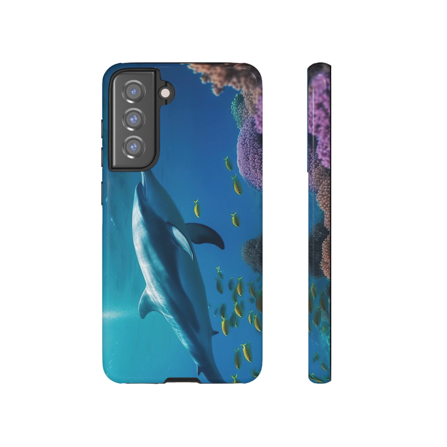 Dolphin Wallpaper Phone Case | iPhone 15 Plus/ Pro, 14, 13, 12| Google Pixel 7, Pro, 5| Samsung Galaxy S23 All Major Phone Models