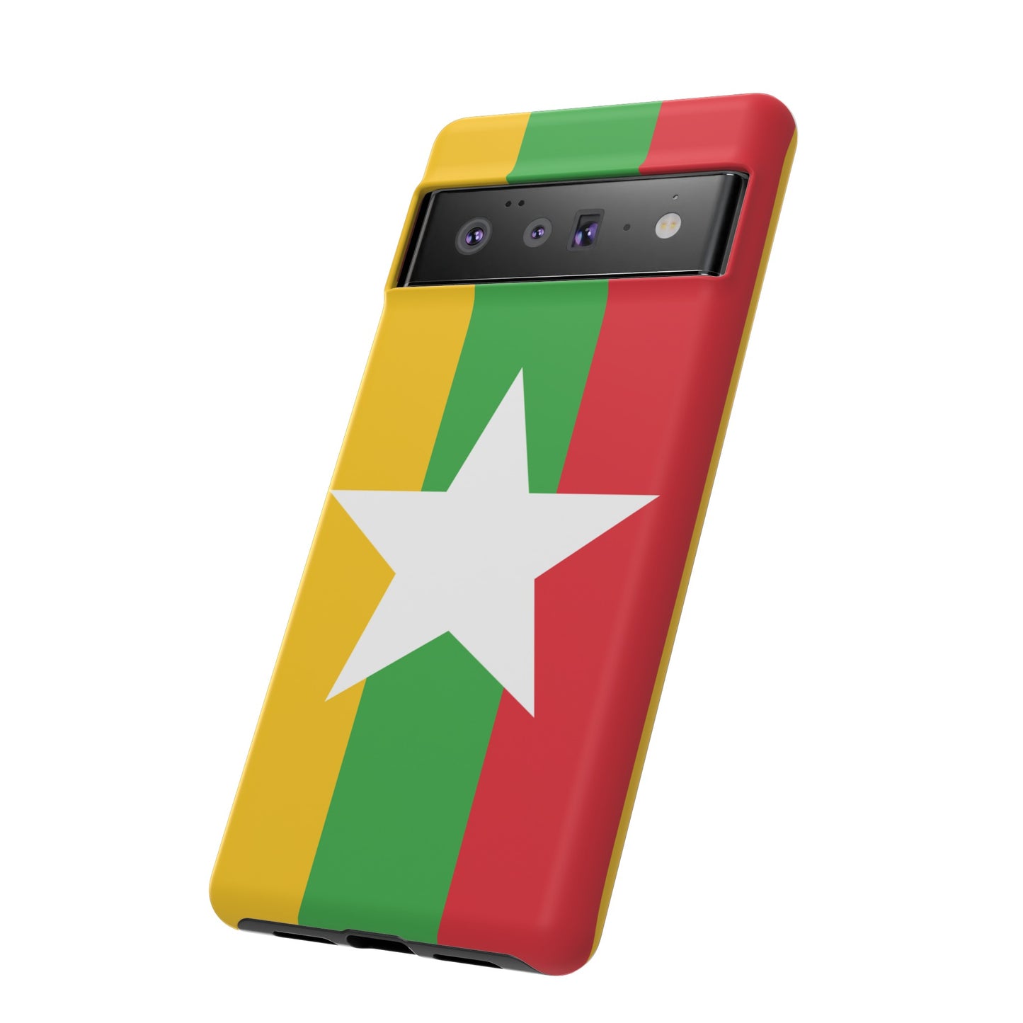 Myanmar Flag Phone Case | iPhone 15 Plus/ Pro, 14, 13, 12| Google Pixel 7, Pro, 5| Samsung Galaxy S23 All Major Phone Models