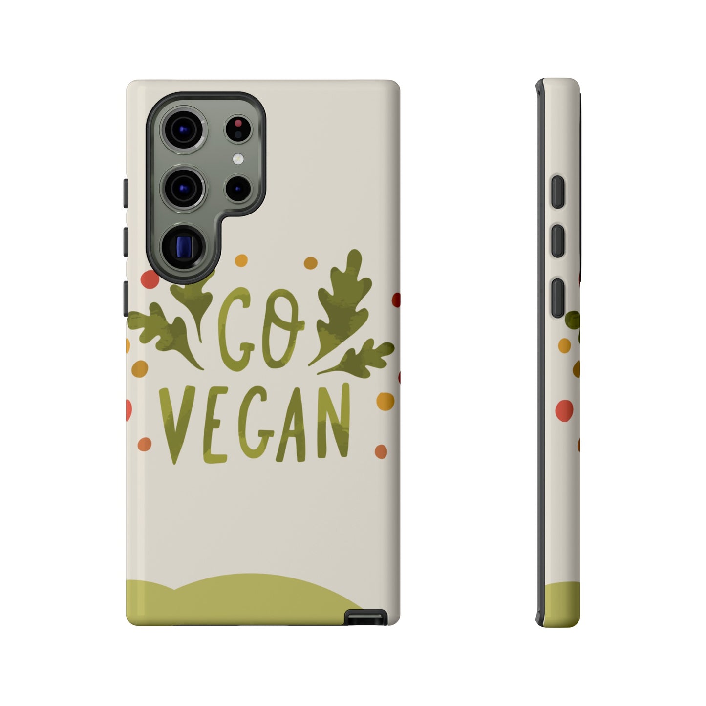 Go Vegan Wallpaper Phone Case | iPhone 15 Plus/ Pro, 14, 13, 12| Google Pixel 7, Pro, 5| Samsung Galaxy S23 All Major Phone Models