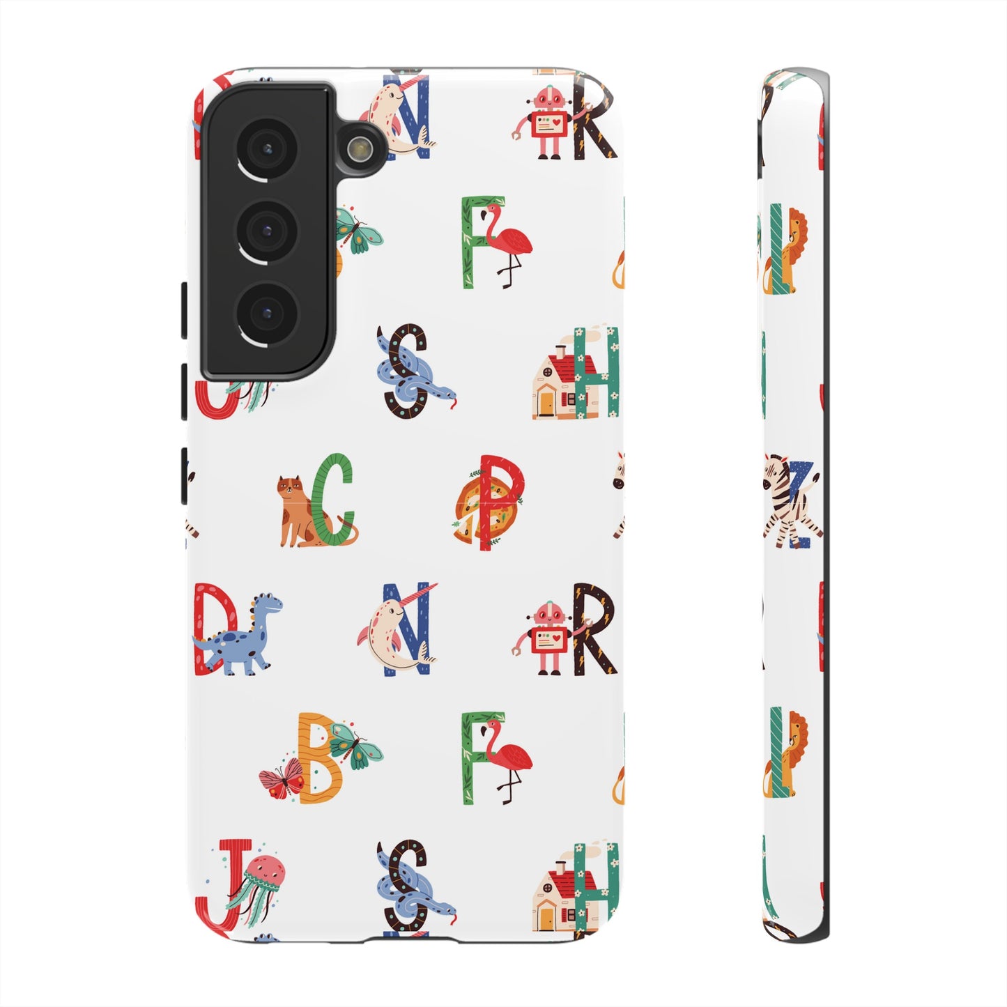 Alphabet Wallpaper Phone Case| iPhone 15 Plus/ Pro, 14, 13, 12| Google Pixel 7, Pro, 5| Samsung Galaxy S23 All Major Phone Models