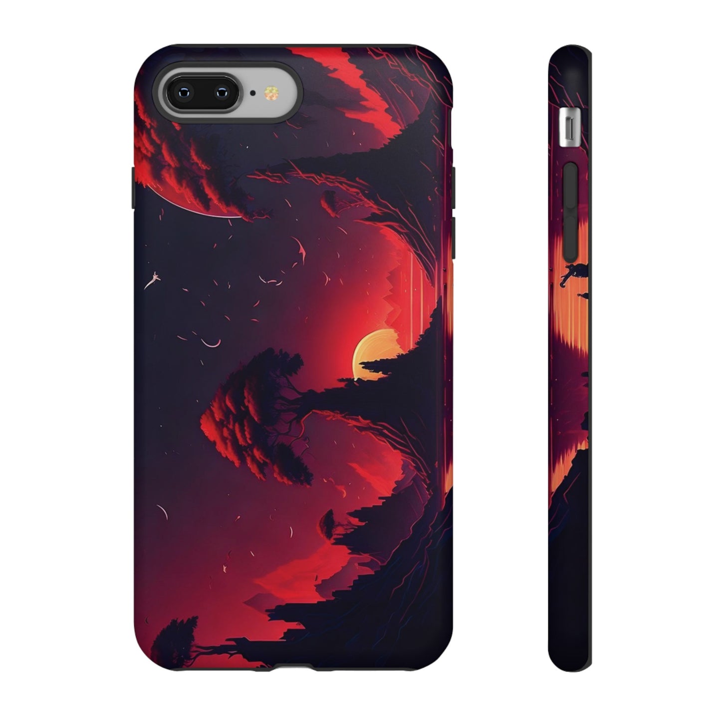 Red Sunset Wallpaper Phone Case | iPhone 15 Plus/ Pro, 14, 13, 12| Google Pixel 7, Pro, 5| Samsung Galaxy S23 All Major Phone Models