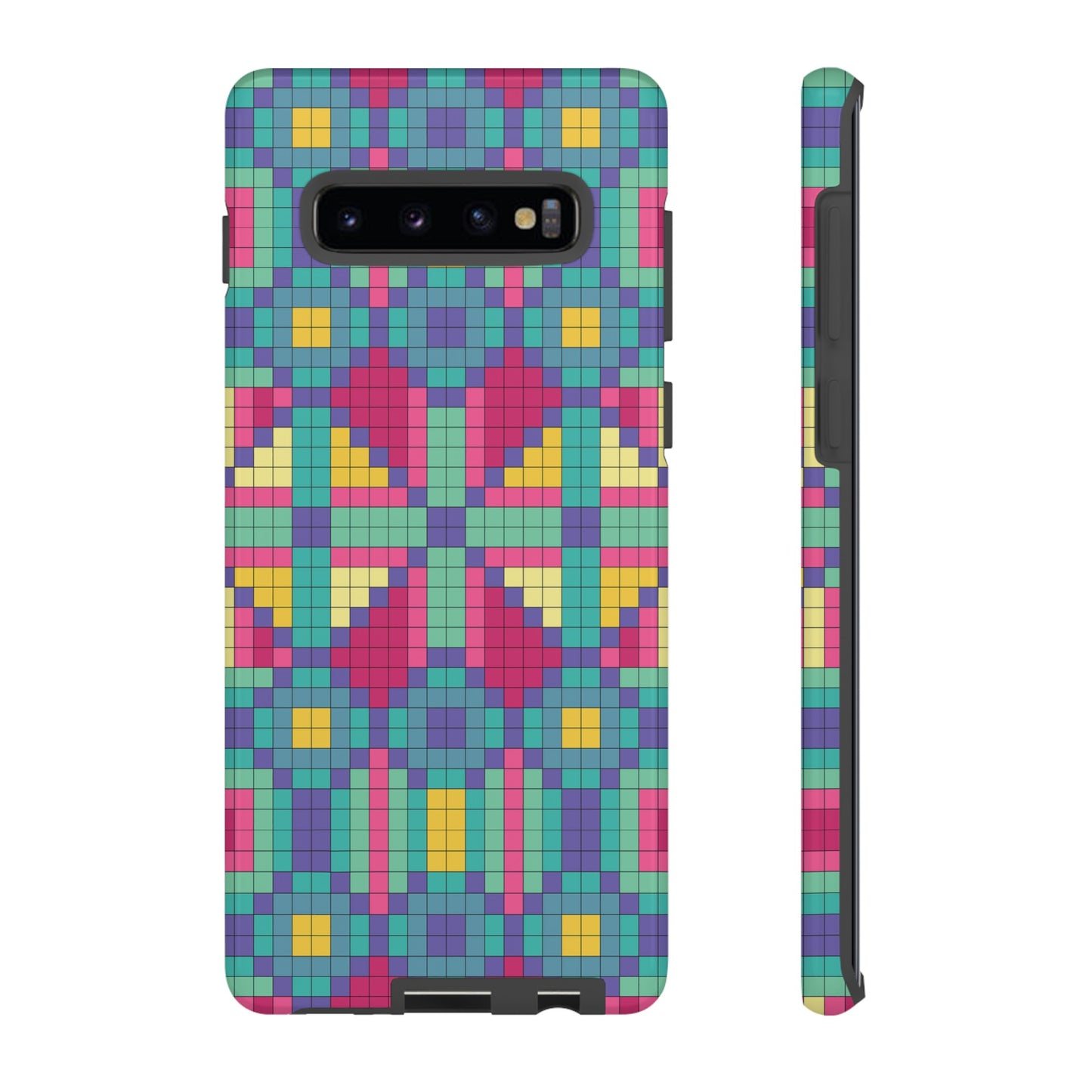 Block Geometric Wallpaper Phone Case | iPhone 15 Plus/ Pro, 14, 13, 12| Google Pixel 7, Pro, 5| Samsung Galaxy S23 All Major Phone Models