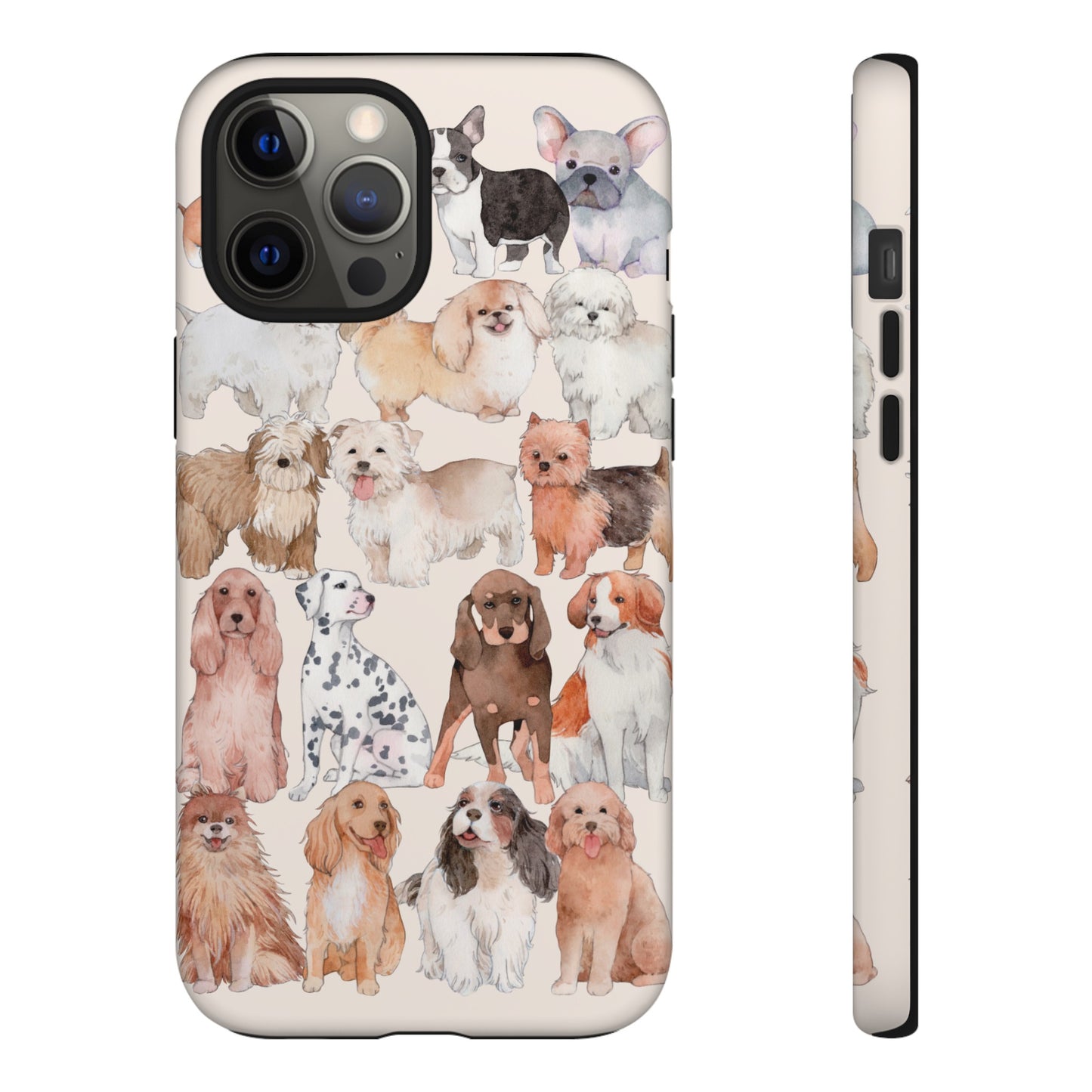 Dog Collage Wallpaper Phone Case | iPhone 15 Plus/ Pro, 14, 13, 12| Google Pixel 7, Pro, 5| Samsung Galaxy S23 All Major Phone Models