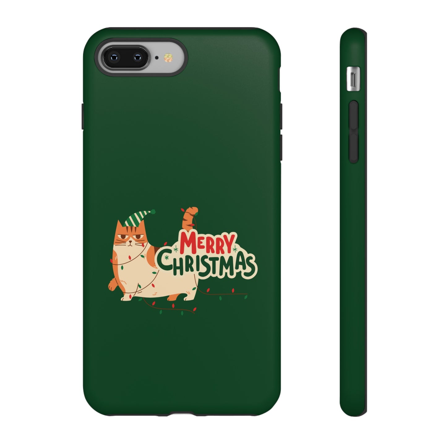 Cat Merry Christmas Phone Case | iPhone 15 Plus/ Pro, 14, 13, 12| Google Pixel 7, Pro, 5| Samsung Galaxy S23 All Major Phone Models