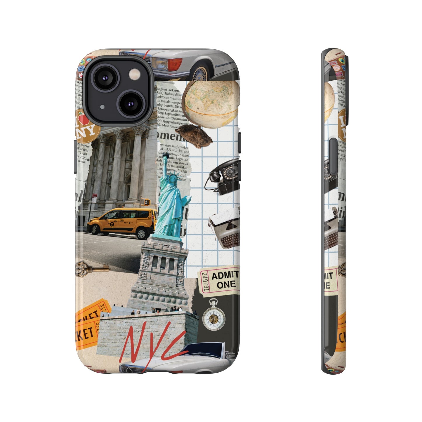 New York City Collage Wallpaper Phone Case | iPhone 15 Plus/ Pro, 14, 13, 12| Google Pixel 7, Pro, 5| Samsung Galaxy S23 All Major Phone Models