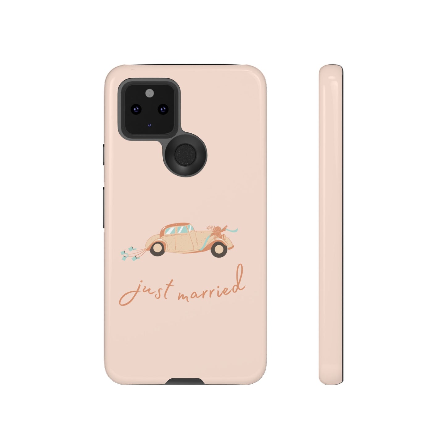 Just Married Phone Case | iPhone 15 Plus/ Pro, 14, 13, 12| Google Pixel 7, Pro, 5| Samsung Galaxy S23 All Major Phone Models