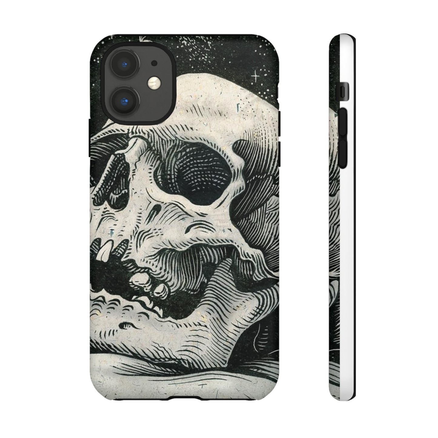 Skull Wallpaper Phone Case | iPhone 15 Plus/ Pro, 14, 13, 12| Google Pixel 7, Pro, 5| Samsung Galaxy S23 All Major Phone Models