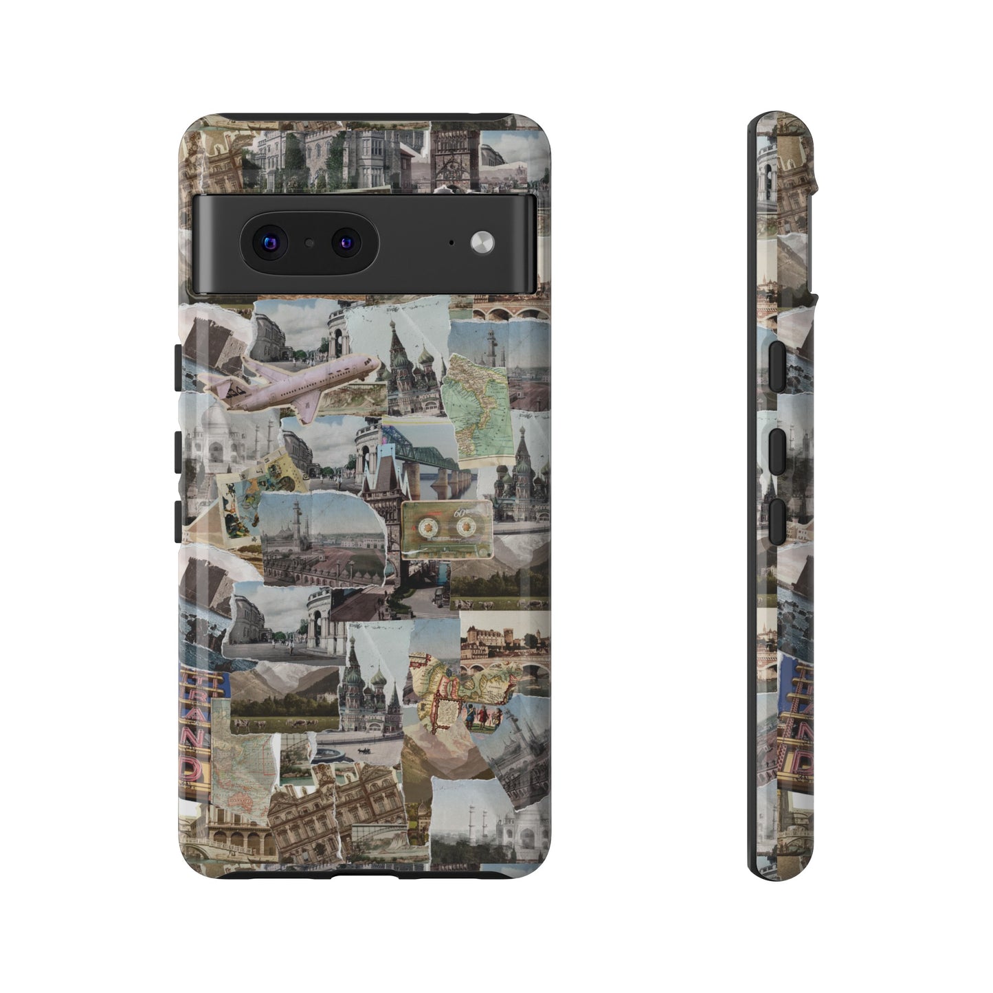 Travel Collage Wallpaper Phone Case | iPhone 15 Plus/ Pro, 14, 13, 12| Google Pixel 7, Pro, 5| Samsung Galaxy S23 All Major Phone Models