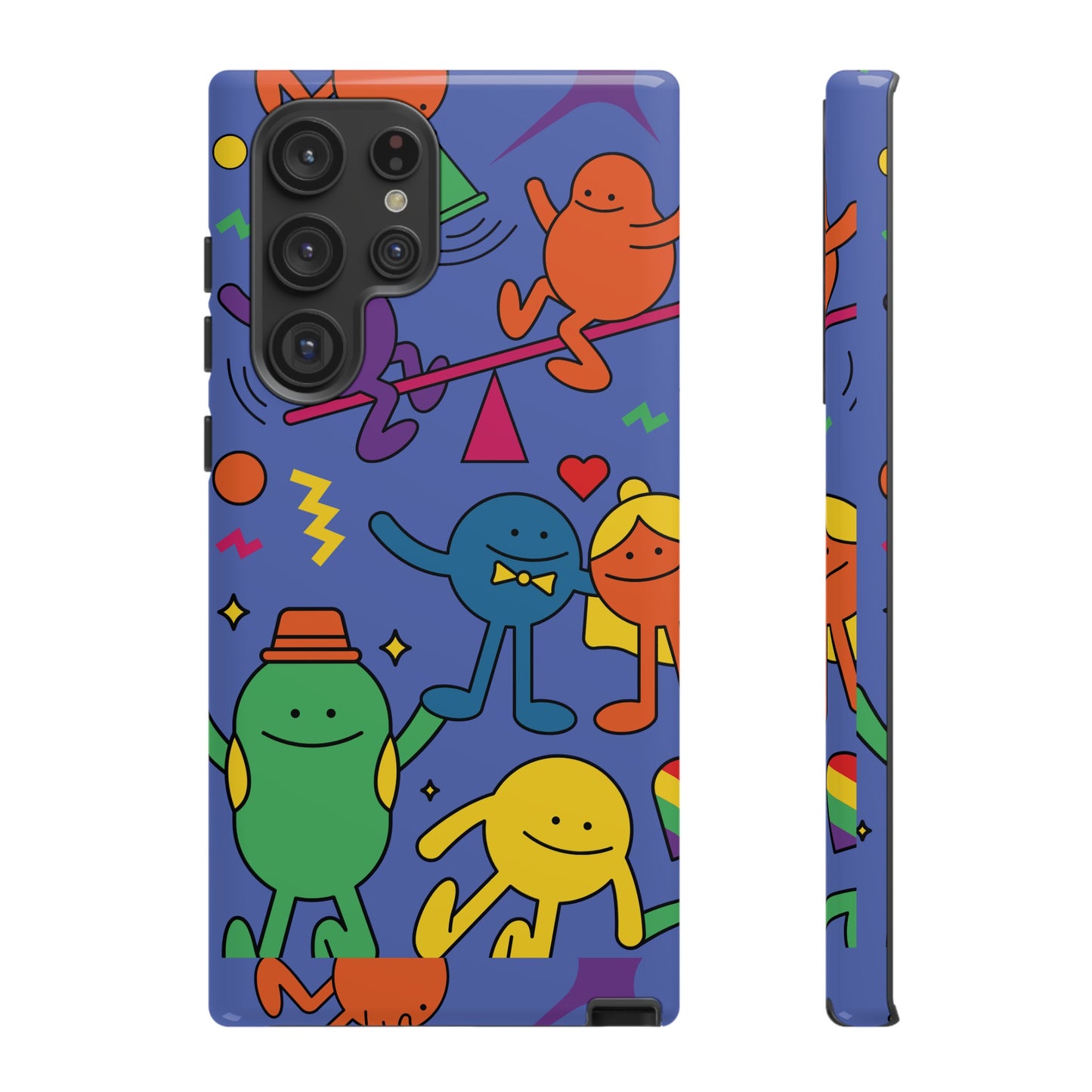 Colourful Cartoon Wallpaper Phone Case | iPhone 15 Plus/ Pro, 14, 13, 12| Google Pixel 7, Pro, 5| Samsung Galaxy S23 All Major Phone Models