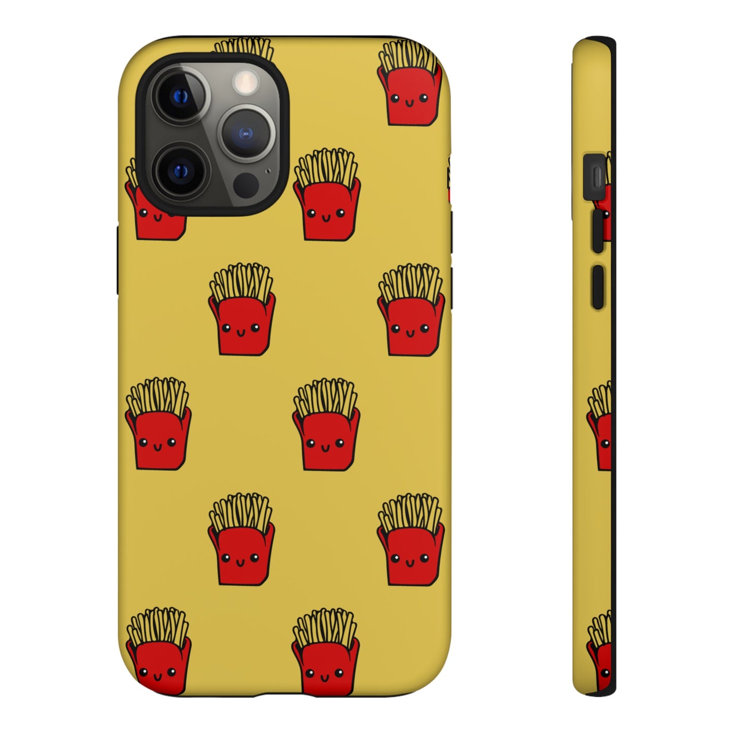 Smiling Fries Wallpaper Phone Case | iPhone 15 Plus/ Pro, 14, 13, 12| Google Pixel 7, Pro, 5| Samsung Galaxy S23 All Major Phone Models