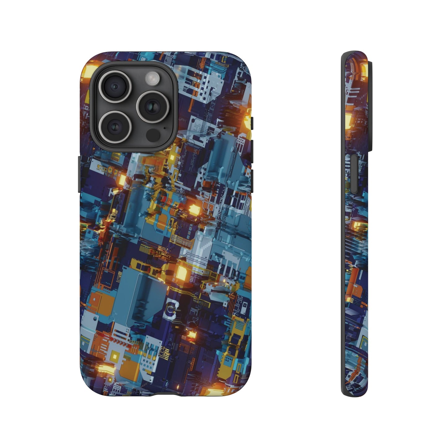 Computer Circuit Board Wallpaper Phone Case | iPhone 15 Plus/ Pro, 14, 13, 12| Google Pixel 7, Pro, 5| Samsung Galaxy S23 All Major Phone Models