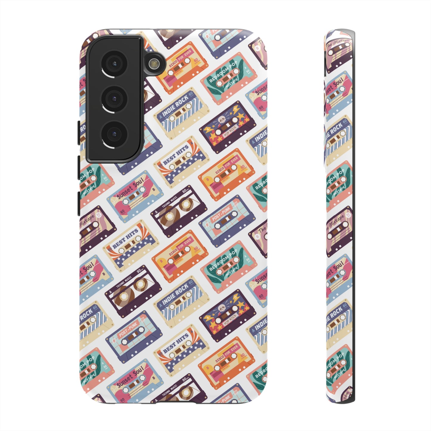 Retro Cassettes Phone Case | iPhone 15 Plus/ Pro, 14, 13, 12| Google Pixel 7, Pro, 5| Samsung Galaxy S23 All Major Phone Models