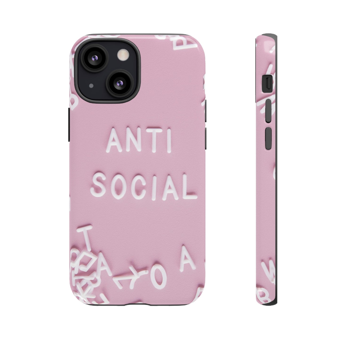 Anti Social Phone Case | iPhone 15 Plus/ Pro, 14, 13, 12| Google Pixel 7, Pro, 5| Samsung Galaxy S23 All Major Phone Models