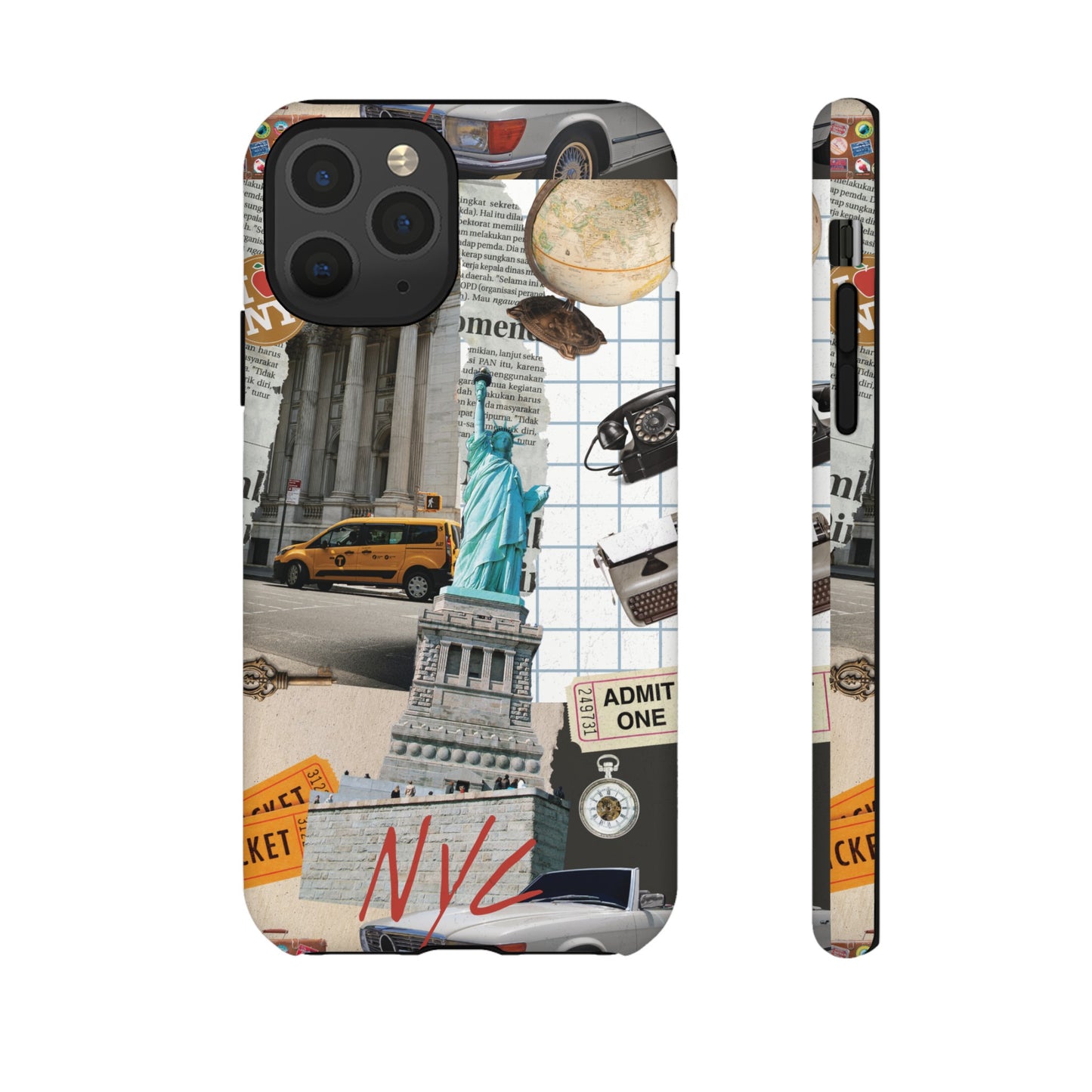 New York City Collage Wallpaper Phone Case | iPhone 15 Plus/ Pro, 14, 13, 12| Google Pixel 7, Pro, 5| Samsung Galaxy S23 All Major Phone Models