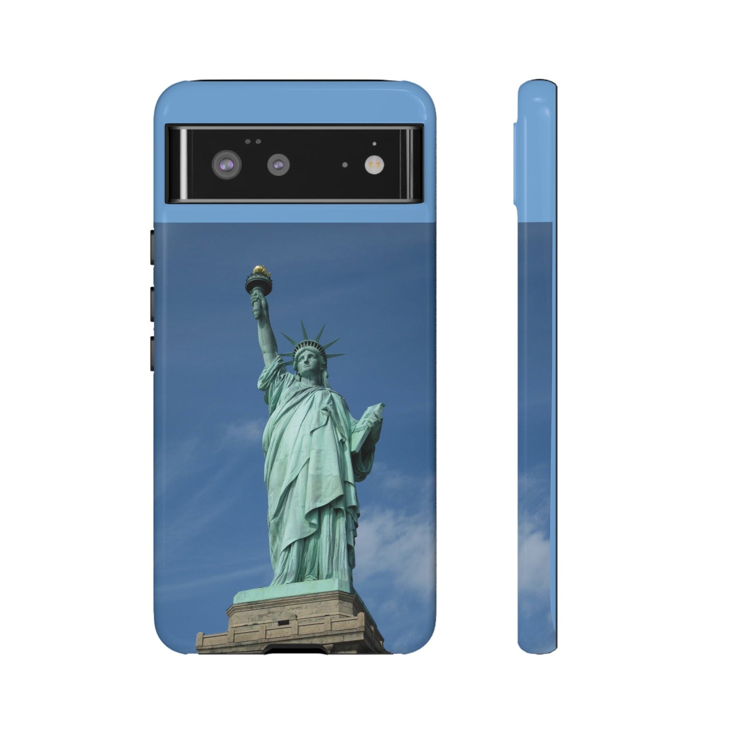 Statue Of Liberty Wallpaper Phone Case | iPhone 15 Plus/ Pro, 14, 13, 12| Google Pixel 7, Pro, 5| Samsung Galaxy S23 All Major Phone Models