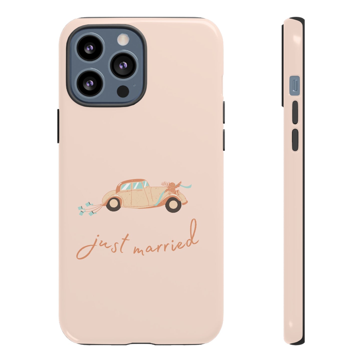 Just Married Phone Case | iPhone 15 Plus/ Pro, 14, 13, 12| Google Pixel 7, Pro, 5| Samsung Galaxy S23 All Major Phone Models