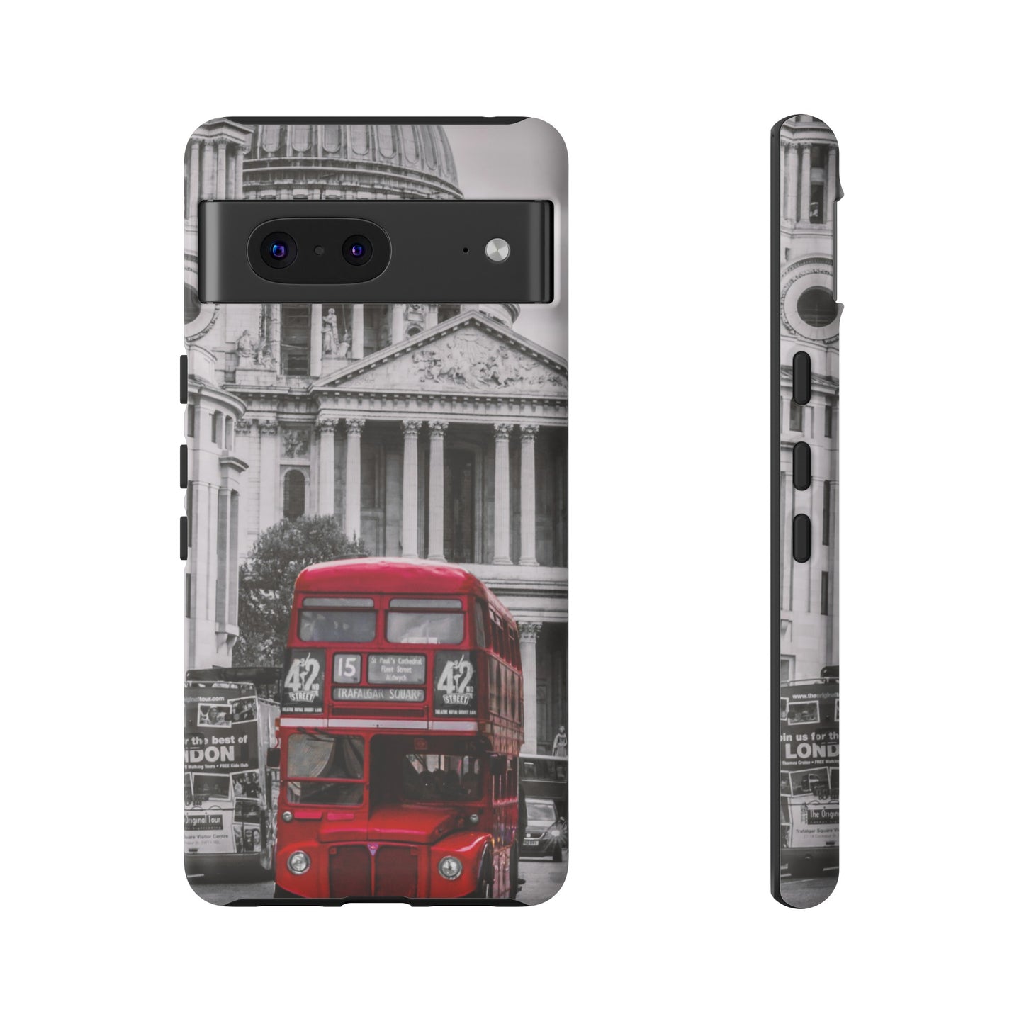 London Bus Wallpaper Phone Case | iPhone 15 Plus/ Pro, 14, 13, 12| Google Pixel 7, Pro, 5| Samsung Galaxy S23 All Major Phone Models