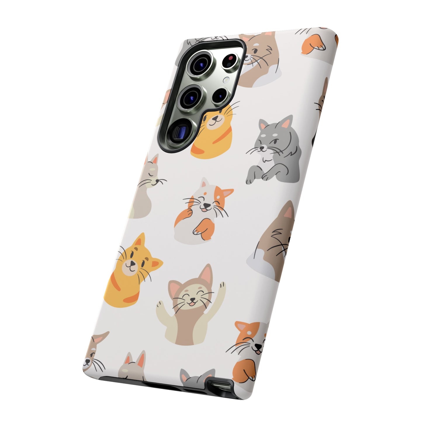 Adorable Cats Wallpaper Phone Case | iPhone 15 Plus/ Pro, 14, 13, 12| Google Pixel 7, Pro, 5| Samsung Galaxy S23 All Major Phone Models