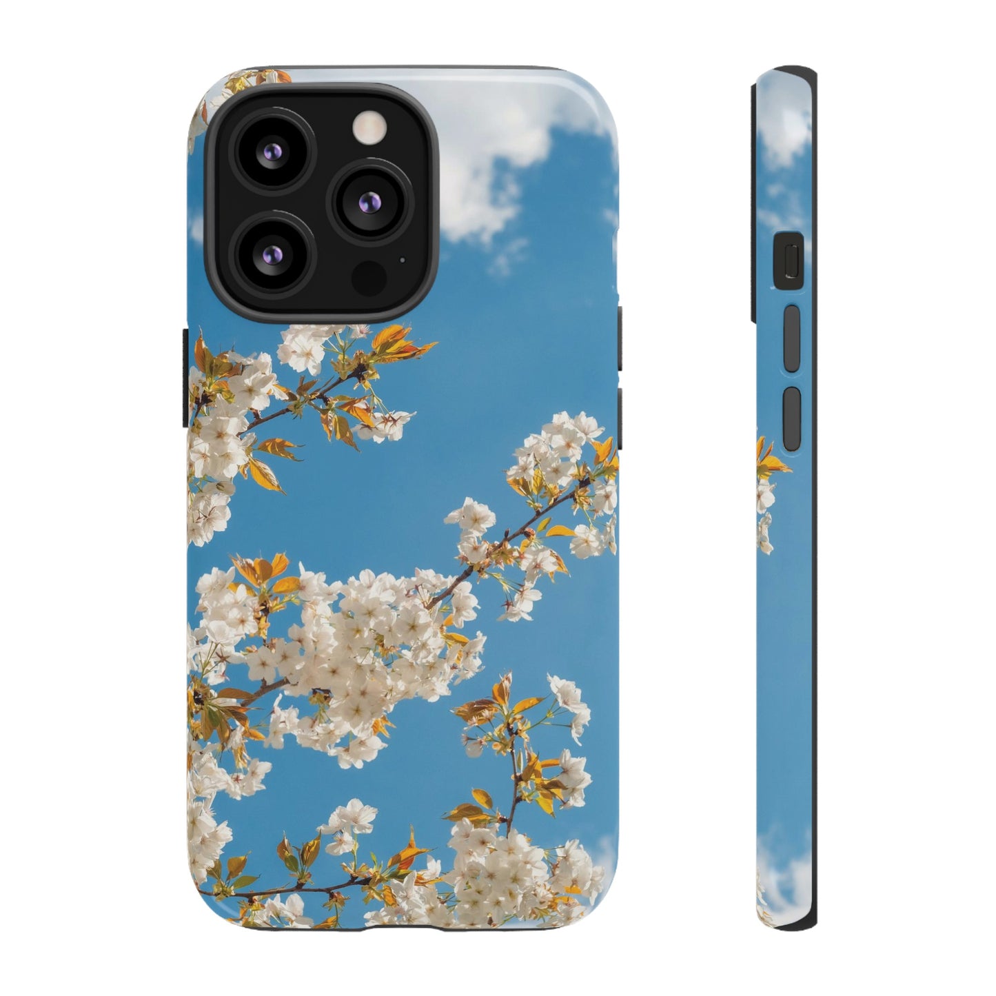 White Blossom Wallpaper Phone Case | iPhone 15 Plus/ Pro, 14, 13, 12| Google Pixel 7, Pro, 5| Samsung Galaxy S23 All Major Phone Models