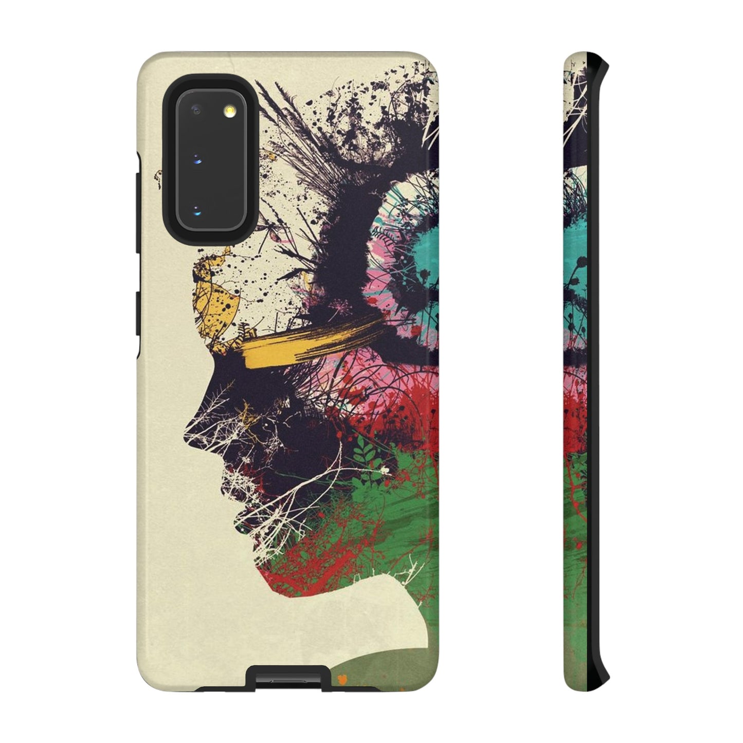 Woman’s Face Painting Wallpaper Phone Case |iPhone 15 Plus/ Pro,14, 13, 12| Google Pixel 7, Pro, 5|Samsung Galaxy S23 All Major Phone Models