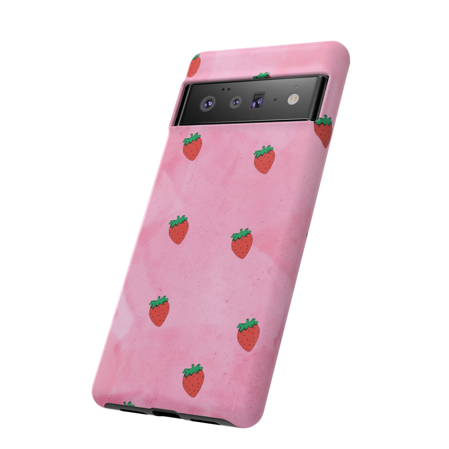 Strawberry Wallpaper Phone Case | iPhone 15 Plus/ Pro, 14, 13, 12| Google Pixel 7, Pro, 5| Samsung Galaxy S23 All Major Phone Models