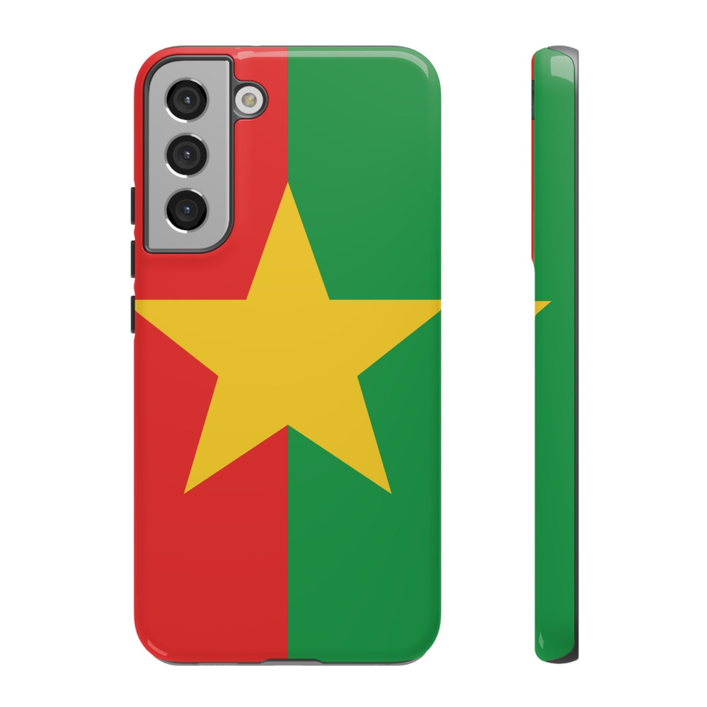 Burkina Faso Flag Phone Case | iPhone 15 Plus/ Pro, 14, 13, 12| Google Pixel 7, Pro, 5| Samsung Galaxy S23 All Major Phone Models