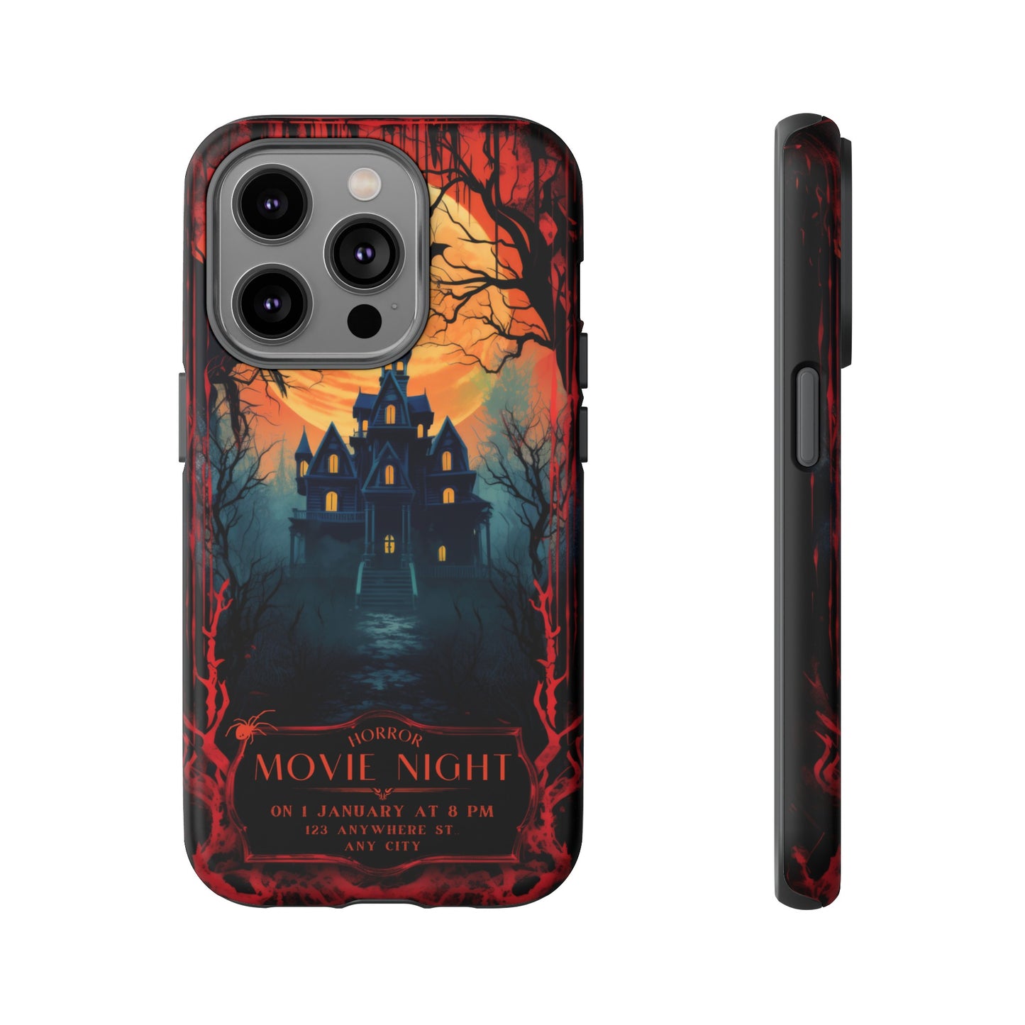 Horror Movie Night Phone Case | iPhone 15 Plus/ Pro, 14, 13, 12| Google Pixel 7, Pro, 5| Samsung Galaxy S23 All Major Phone Models