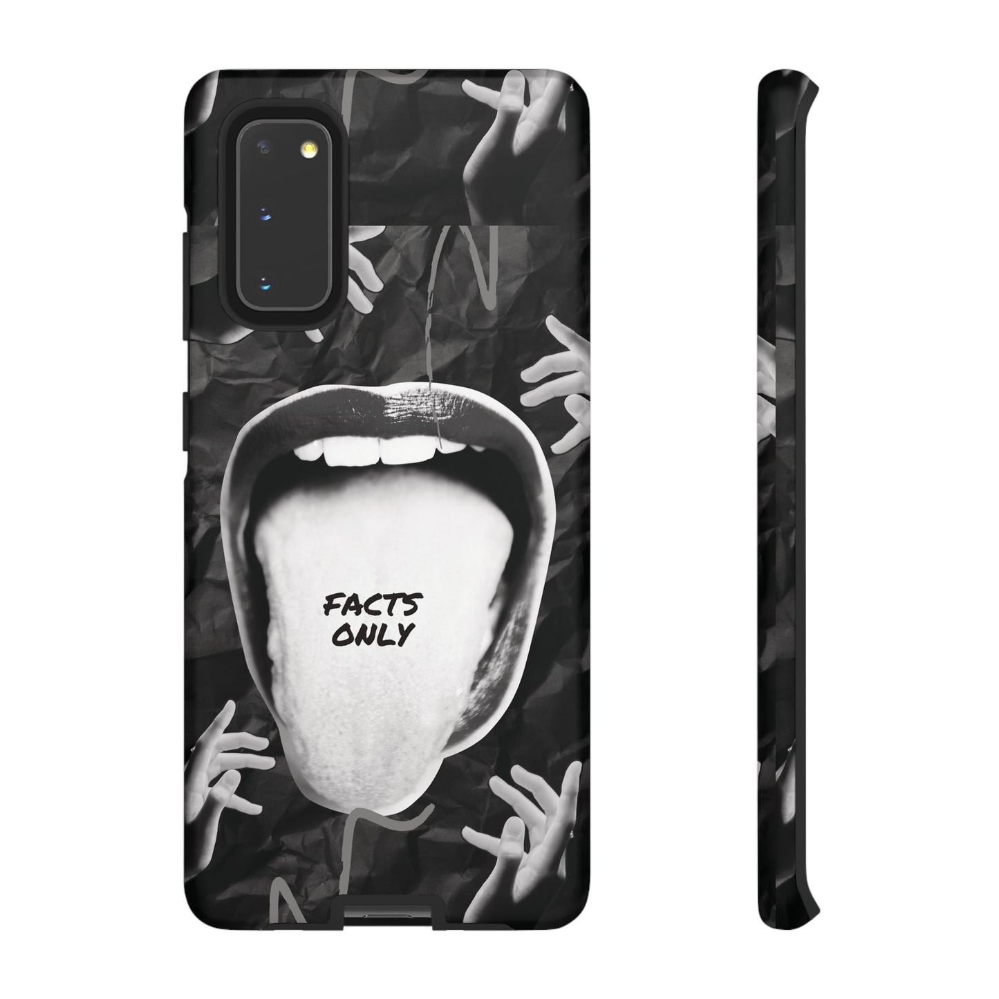 Facts Only Wallpaper Phone Case | iPhone 15 Plus/ Pro, 14, 13, 12| Google Pixel 7, Pro, 5| Samsung Galaxy S23 All Major Phone Models