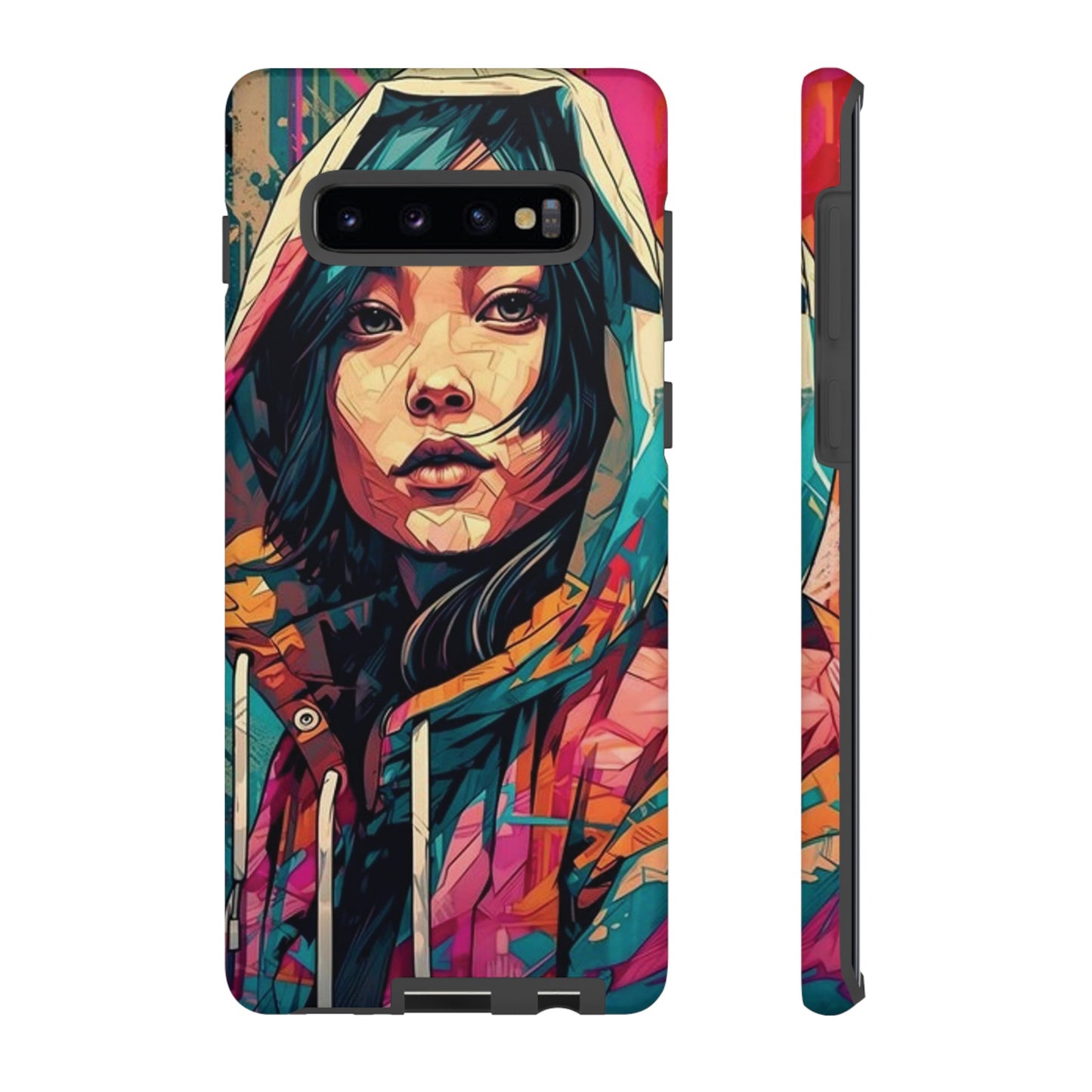 Girl Painting Wallpaper Phone Case | iPhone 15 Plus/ Pro, 14, 13, 12| Google Pixel 7, Pro, 5| Samsung Galaxy S23 All Major Phone Models